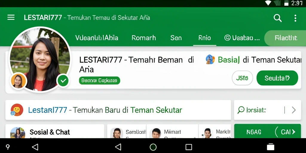 Tampilan antarmuka LESTARI777 yang menarik dan interaktif.