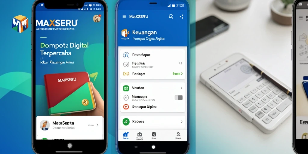 Tampilan antarmuka aplikasi MAXSERU yang sederhana dan mudah digunakan.