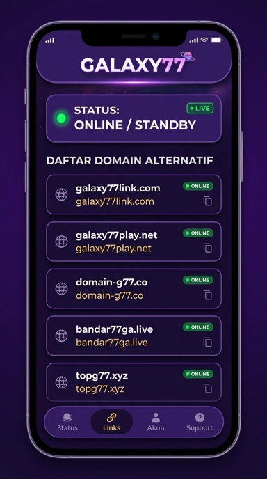 Tampilan link alternatif galaxy77